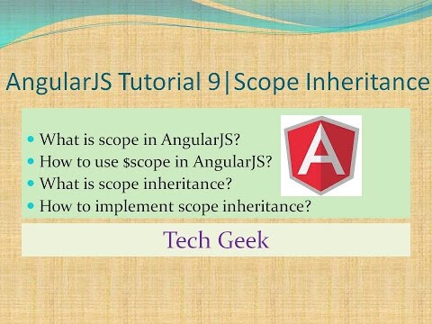 Angularjs Tutorial 9 Scope Inheritance