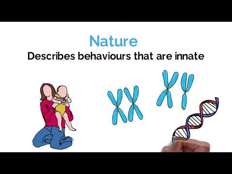 What is an example of nature versus nurture?