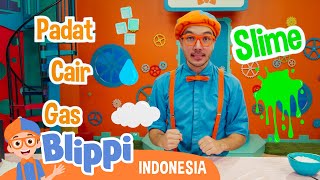 Download lagu Mengenal Benda Padat, Cair dan Gas | Blippi Bahasa Indonesia - Video Anak-Anak | Petualangan Blippi mp3