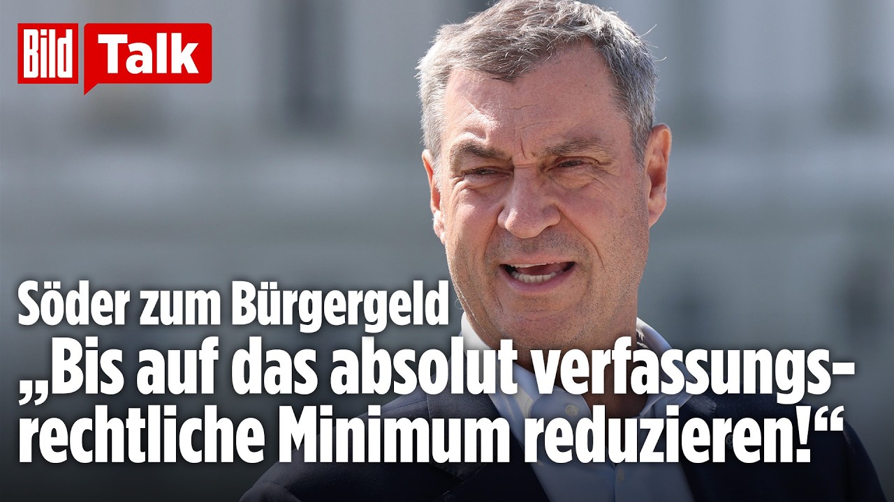 Rente, Steuern und Sozialstaat: CSU-Chef Markus Söder will ans Bürgergeld! | BILD TALK