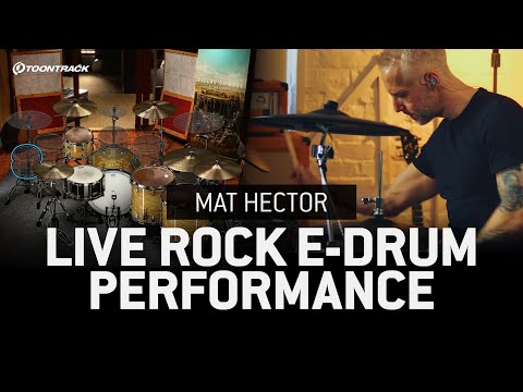 Mat Hector Live Rock E-drum Performance | Superior Drummer 3, Fields of Rock SDX