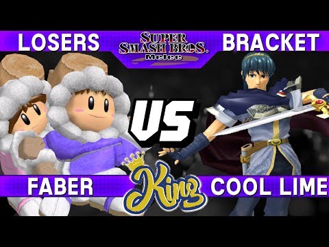 Smash Melee - Faber (ICs) vs Cool Lime (Marth) - King Losers Bracket
