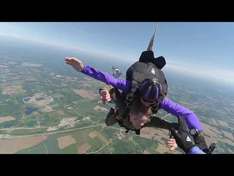 My first skydiving tandem camera jump