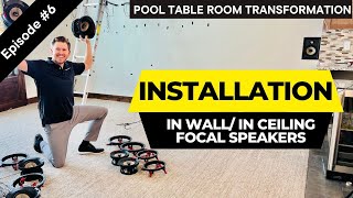 HOW TO Install the FOCAL 300 Series in-wall/ in-ceiling Speakers! IW6+ICA6+ICW6