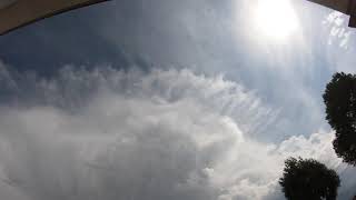 （タイムラプス）雷注意報が出てる時の空