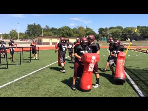 Dexter football focuses on technique at preseason practice