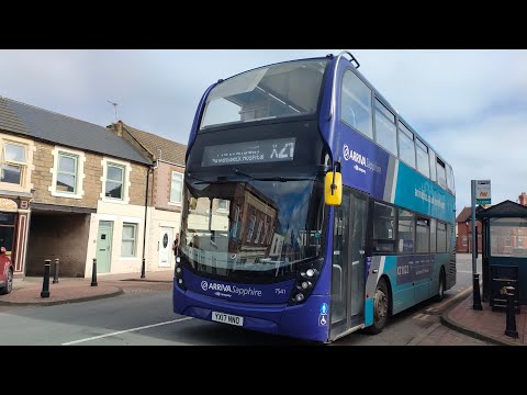Arriva Northumbria: Dennis E40D ADL Enviro400MMC 7541/YX17 NNO on the X21