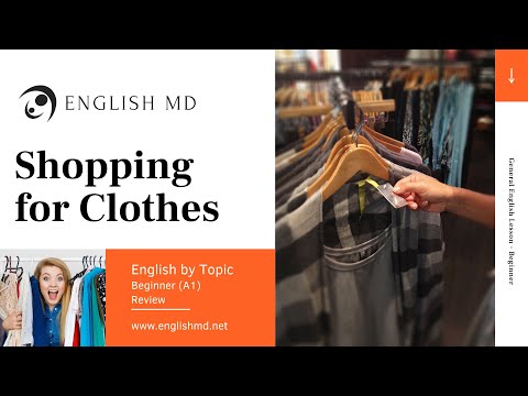 Shopping for Clothes | Updated | Vocabulary & Dialogues | Beginner English for ESL Learners (A1)