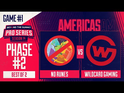 No Runes vs Wildcard Game 1 - BTS Pro Series 14 AM: Phase 2 w/ Kmart & ET