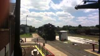 preview picture of video 'N&W 522/Southern 2601 pulling up. 6/2/12'