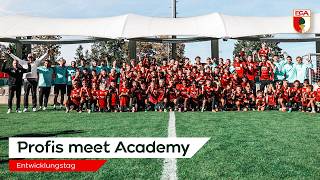 Profis meet Academy | FCA-Profis trainieren die Jungs der Paul-Renz-Akademie