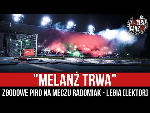 "MELANŻ TRWA" - zgodowe piro na meczu Radomiak - Legia [LEKTOR] (17.03.2023 r.)