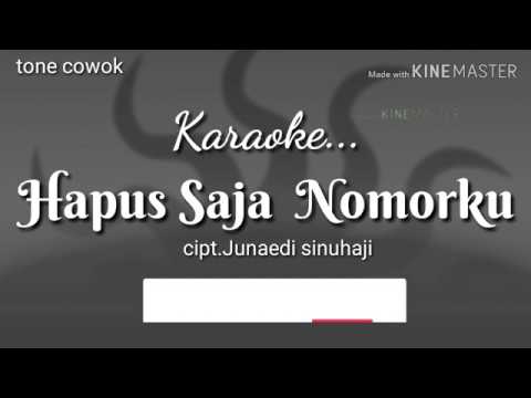 HAPUS SAJA NOMORKU Tone Pria | Karaoke lagu karo pop