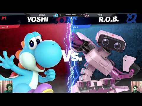 USK8 Winners Semis - Biscuit (Pichu, Yoshi) vs Help (ROB) - Smash Ultimate