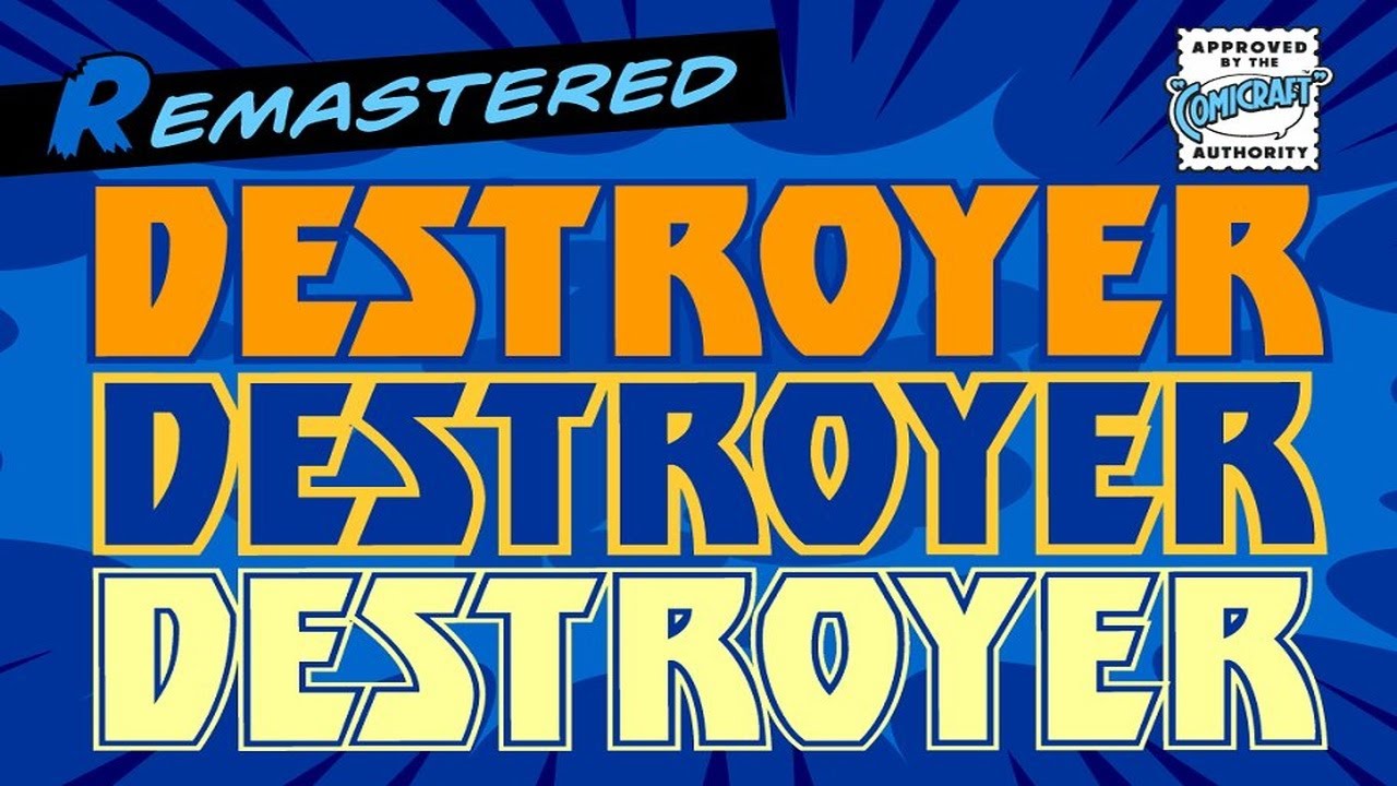 Destroyer   a heavy rock'n'roll font Font Free Download