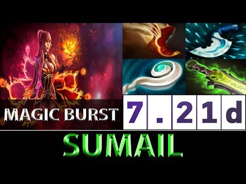 SumaiL [Lina] High Speed Magic Burst ► Dota 2 7.21d