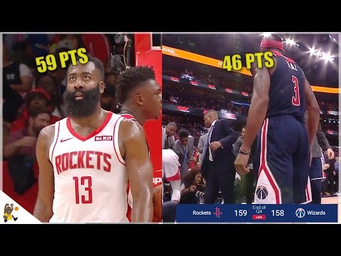 Rockets vs Wizards Full Game Highlights! Harden Goes ERUPTS For 59 Points! High scoring Game!