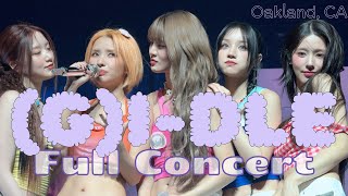 240908 (여자)아이들 (G)I-DLE - Full concert (24 songs) 1 of 2 live @ Oakland Arena, Oakland, CA 4K Fancam