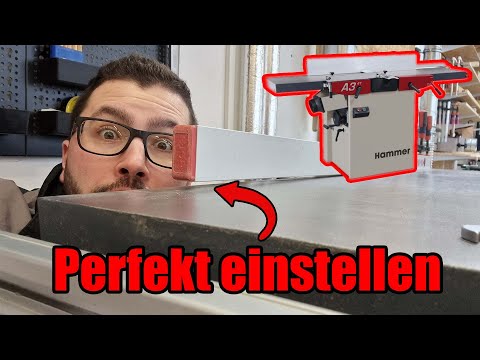 📝 Abricht/Dickenhobel einstellen - Schritt für Schritt Anleitung