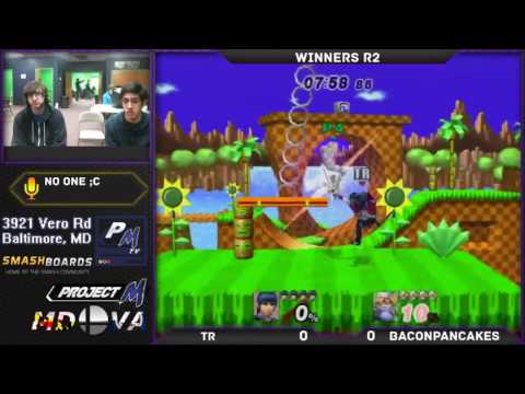 Project M @ Xanadu 11/21/16 Winners Bracket - BaconPancakes (Diddy Kong, Shiek) vs TR (Marth)