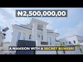 Touring the most expensive mansion with a secret bunker in Guzape Abuja, Nigeria.