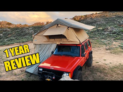 Biggest Roof Top Tent On the Market | 1 Year Review | Tuff Stuff Overland Elite
