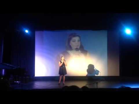 Megan Dickie, age 14, sings, "You Raise Me Up"