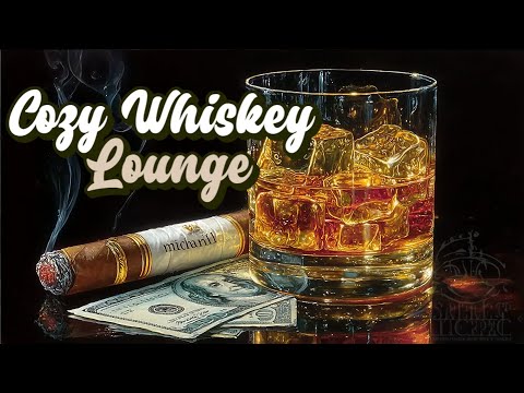 Cozy Whiskey Lounge Music with Slow Jazz Blues | Warm, Relaxing Night Ambience