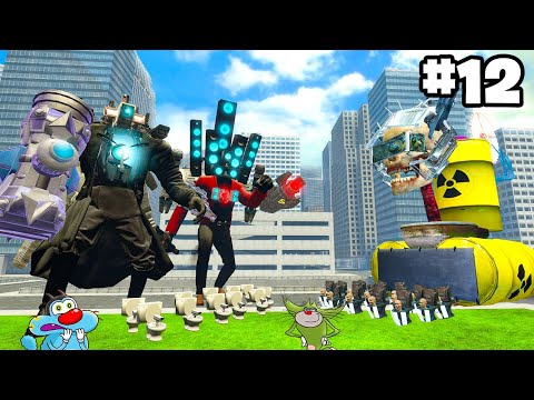 Cameraman And Speakerman vs Toxic Skibidi Toilets Battle Between Oggy And Jack Team