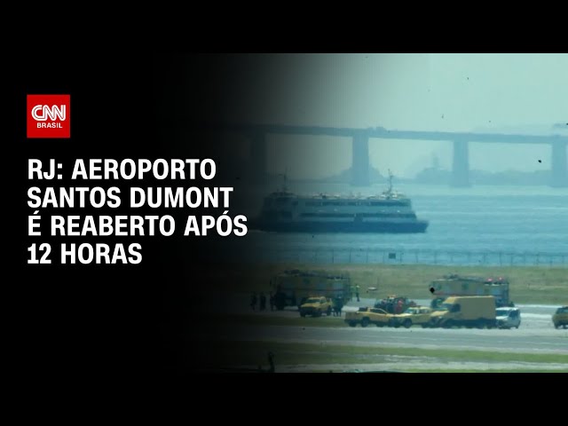 Aeroporto Santos Dumont é reaberto após 12 horas fechado por óleo na pista | CNN ARENA