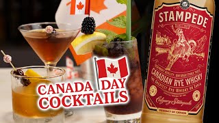 🇨🇦 Canada Day Cocktails with Stampede Canadian Rye 🤠