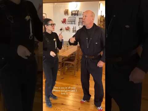 Bruce Willis and Demi Moore dance in heartwarming throwback video 🤗💜 #brucewillis