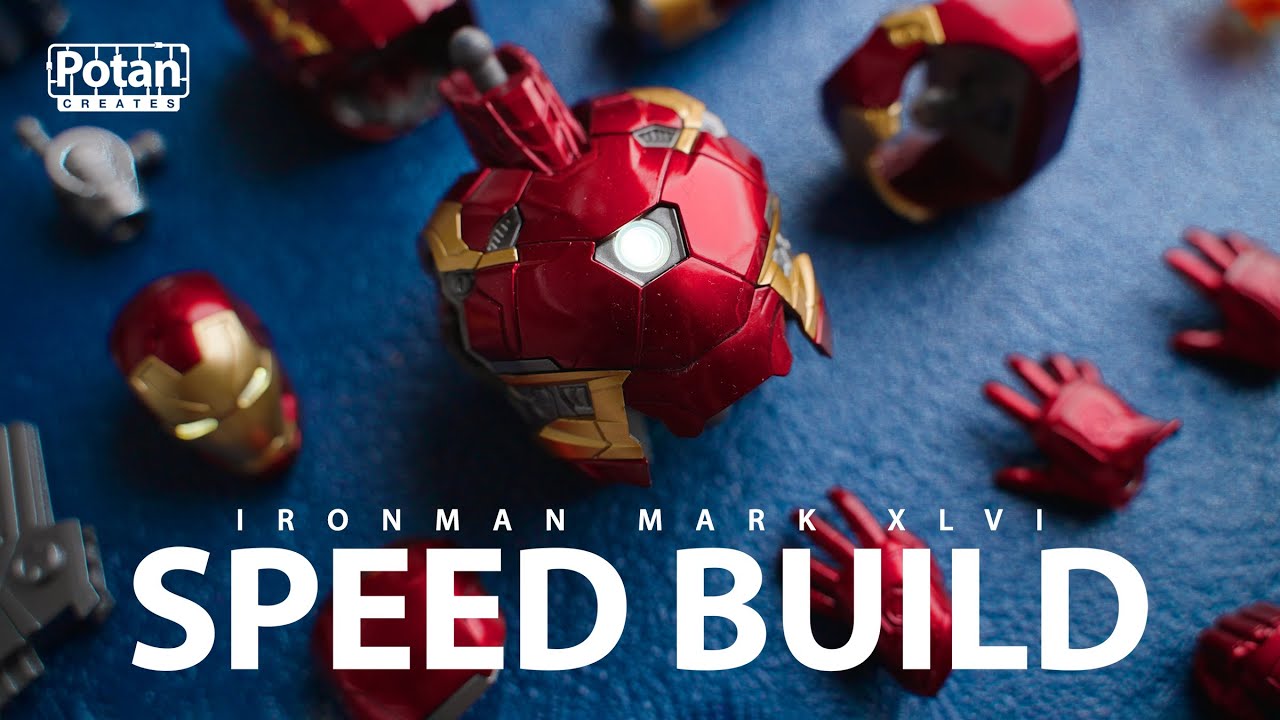 Ironman Mark 46 Plastic Model Kit | Speed Build | ASMR | Morstorm