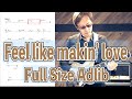 Feel like makin' love full-size adlib and chord score