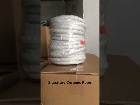 White ceramic fiber rope