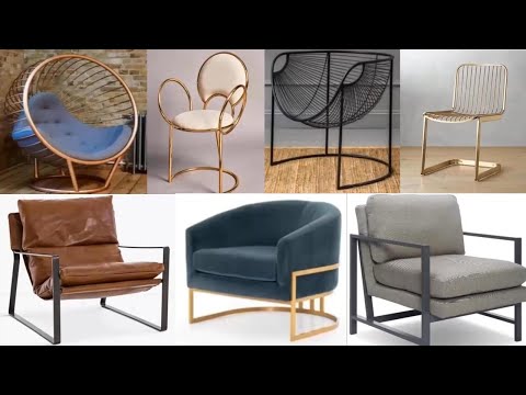 Modern metal Frame Arm Chair Ideas-Modern Metal Frame Chair design