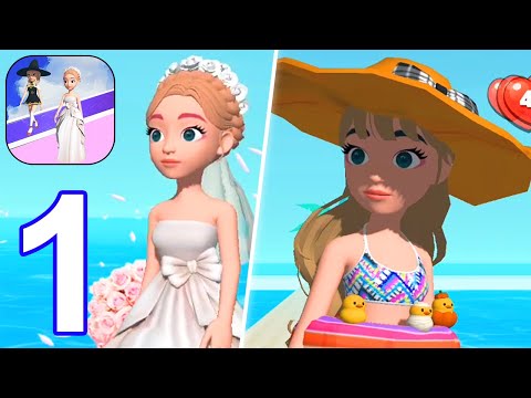 Catwalk Battle - Dress up! - Gameplay Walkthrough Part 1 All Levels 1 - 5 (Android,iOS)