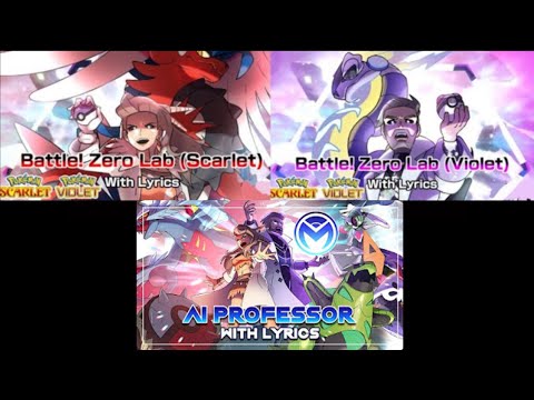 All three AI Professors with lyrics at the same time