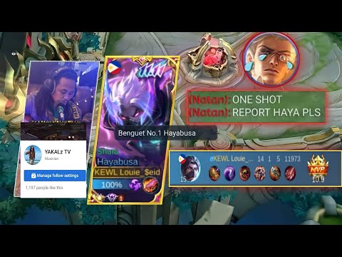 ONE SHOT COMBO | BEST HAYABUSA BUILD FOR 1 HIT IS HERE!🔥 |DUO WITH YAKALZTV |MLBB