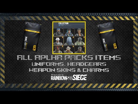 All Alpha Packs Items - LEGENDARY, EPIC & RARE Uniforms, Headgears, Weapon Skins and Charms