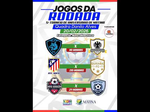 TONEIO DE ANIVERASÁRIO DE MATINA-BAHIA 20/03/2026 1 JOGO