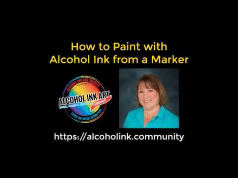 Painting Technique with Alcohol Ink Markers