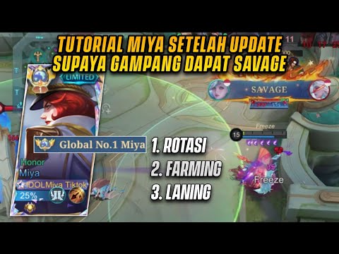 TIPS & TUTORIAL ROTASI, FARMING DAN LANING MIYA TERBARU SUPAYA GAMPANG SAVAGE! - MLBB