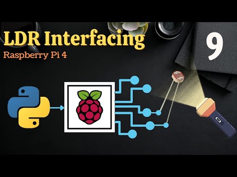 Light Dependent Resistor LDR Operation using Python in Raspberry Pi 4 Python RaspberryPi LDR