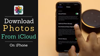 Download Photos from iCloud to iPhone | Import iCloud Photos on iPhone