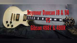 Video thumbnail for Pickups Comparison Seymour Duncan JB & 59 VS Gibson 498T & 490R by Kaizerlos