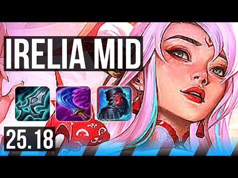 IRELIA vs YASUO (MID) | Dominating | EUW Master | 25.18