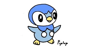 How to Draw Piplup Pokemon I Easy Drawing Step by Step
