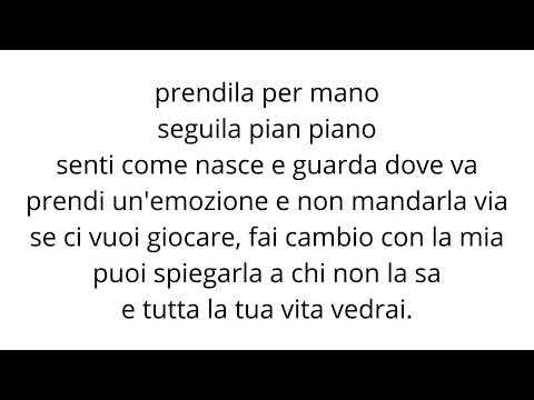 PRENDI UN'EMOZIONE   canzone