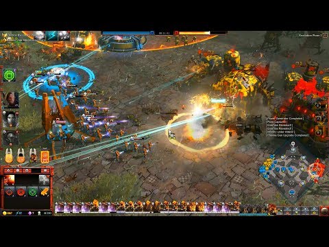 Space Marines vs Orks - 3v3, Hard AI, Quick Battle - Warhammer 40K: Dawn Of War 3 - No Limit Mod